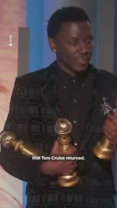 Golden Globes Host Jerrod Carmichael Makes Dig At Scientology And Tom