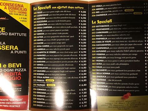 Menu At Pizzeria Dicono Di Noi Ponte Di Brenta Padua