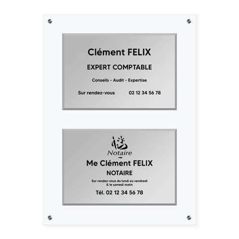 Plaque De Plexiglass Transparent Avec Support