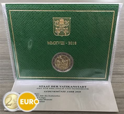 2 Euros Vatican 2018 Patrimoine Culturel BU FDC 2eurocommemorative Fr