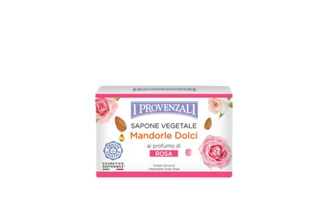 Sapone Vegetale Mandorle Dolci Al Profumo Di Rosa I Provenzali