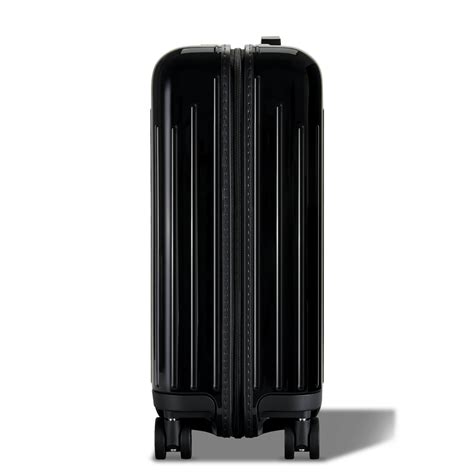 Essential Lite Cabin U Small Carry On Suitcase Gloss Black Rimowa