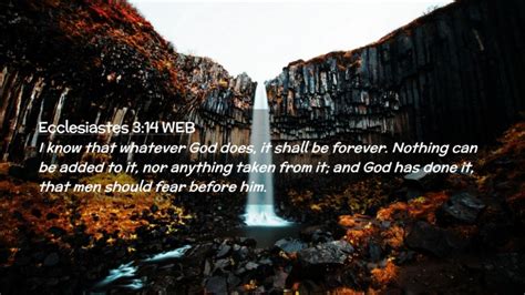 Ecclesiastes 3:14 WEB Desktop Wallpaper - I know that whatever God does ...