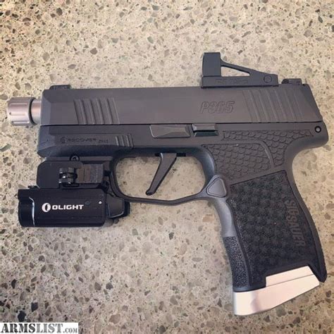 ARMSLIST For Sale P365 Slide With Shield Rmsc Smsc Romeo Zero Milled