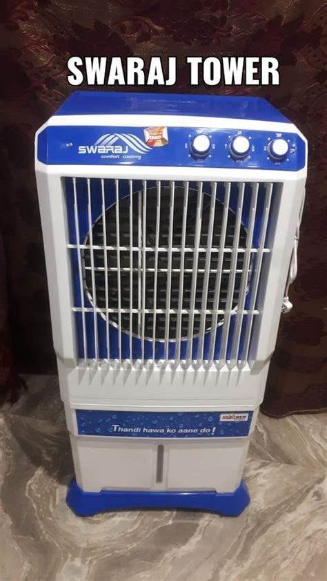 Material Plastic Swaraj Tower Air Cooler 90 Ltr 40 60 Ft At ₹ 4500