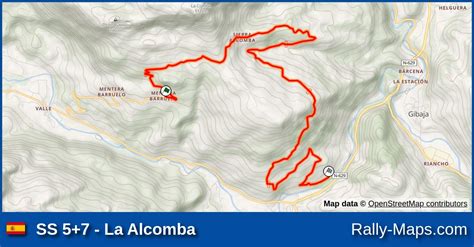 Ss La Alcomba Stage Map Rallye Alto As N Rally Maps