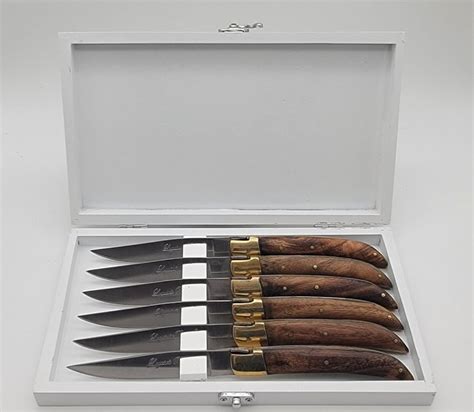 Laguiole Bougna Table Knife Set Steel Stainless Wood Catawiki