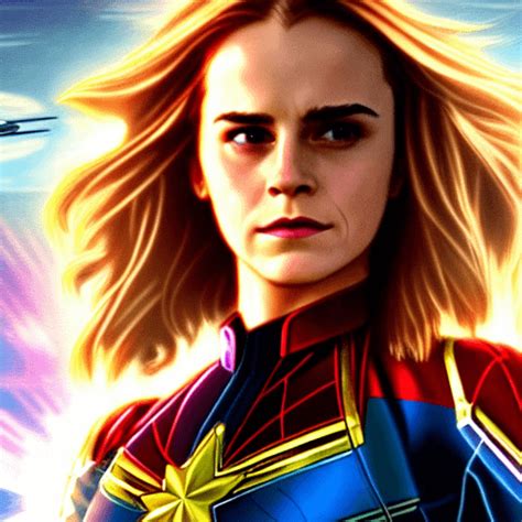 Emma Watson As Captain Marvel Emma Watson Marvel Concept Art