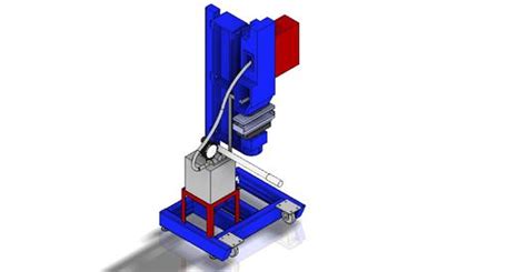 【青栋】2t压力机3d模型下载三维模型iges、step、caxa实体设计模型 制造云 产品模型