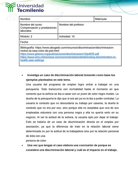 Act Compensacion Y Prestaciones Lista Compensaciones Y