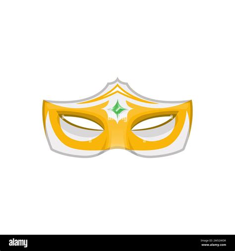 Venetian Carnival Mask Hand Painted Isolated On White Background