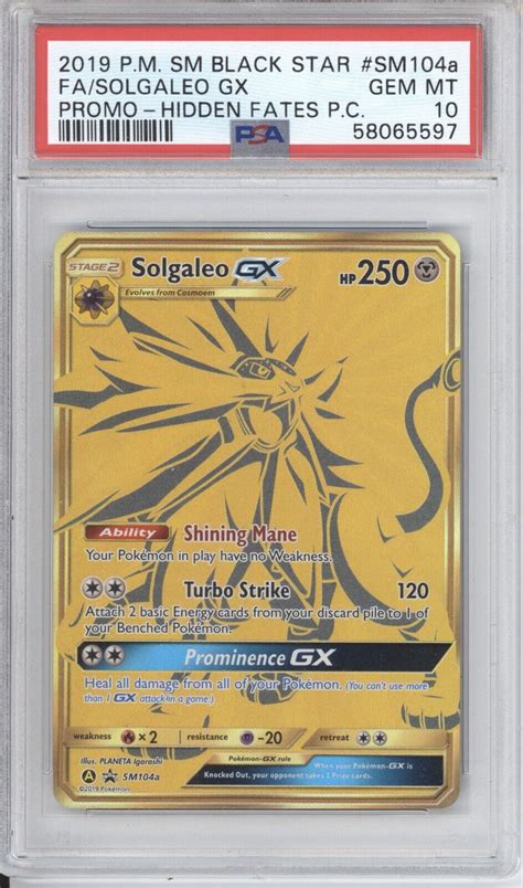 Pok Mon Solgaleo Gx Gold Values Mavin