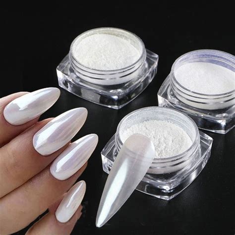 Chrome Mirror Nails Mirror Nails Powder Chrome Nail Art Glitter