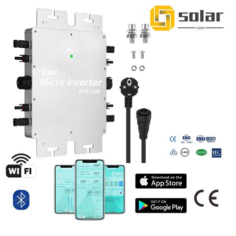 1200W 1400W 1600W Solar Grid Tie Micro Inverter Solar Projekt