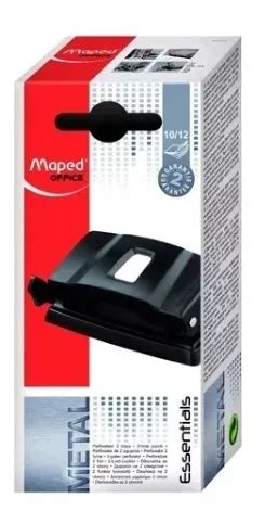 Perforadora De Papel Metalica Maped 2 Agujeros 10 12 Hojas En Venta En