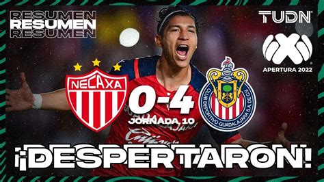 Resumen Y Goles Necaxa 0 4 Chivas Liga Mx Apertura 22 J10 TUDN