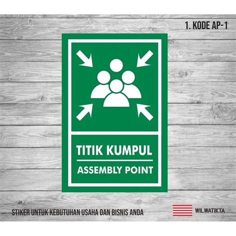 Jual SIGN K3 RAMBU STICKER LABEL TITIK KUMPUL 20X30CM Shopee Indonesia