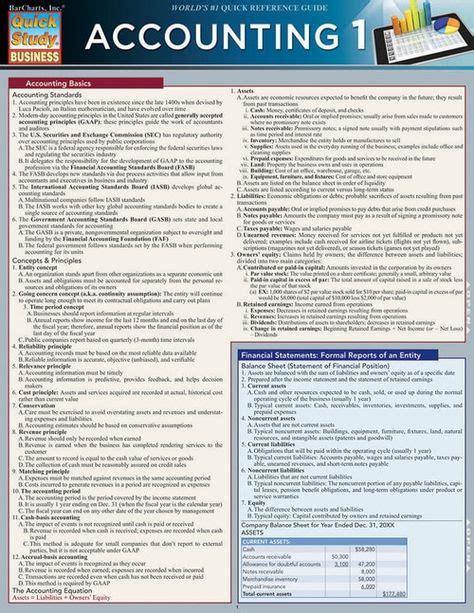 Accounting Quick Reference Guide