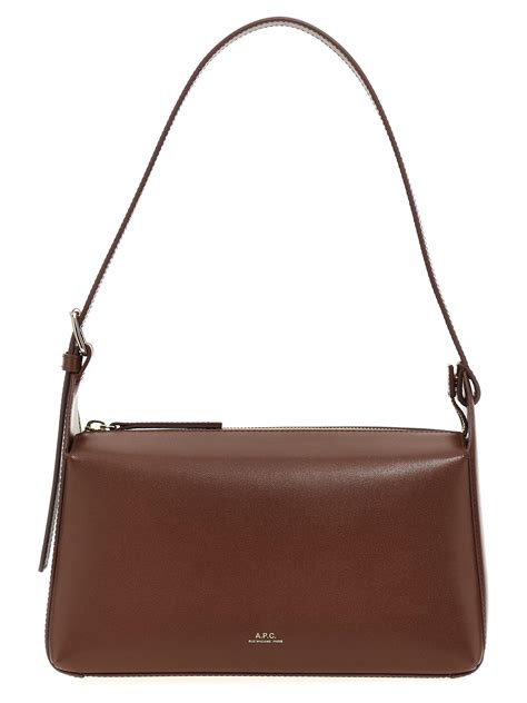 A P C Virginie Baguette Shoulder Bags In Brown Lyst