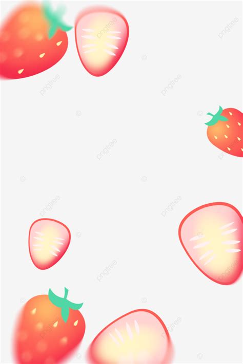 Summer Fruit Strawberry Border, Summer, The Summer, Fruit PNG Transparent Clipart Image and PSD ...