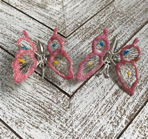 90s Butterfly Hair Clips - Etsy