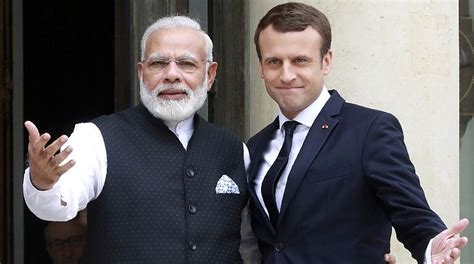 Pm Modi Meets French President Macron Discusses Terrorism Climate