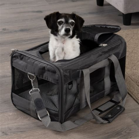 Sherpa Original Deluxe Travel Pet Carrier, Airline Approved, Charcoal ...