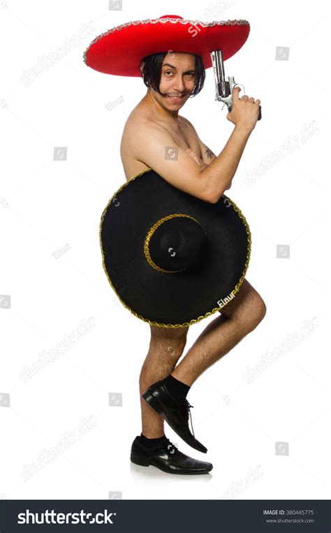Naked Mexican Man Isolated On White Stock Photo Shutterstock