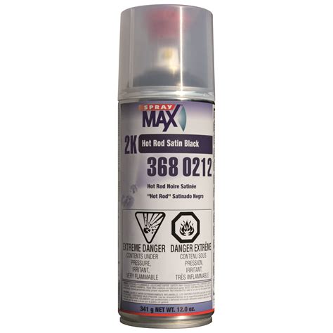 SprayMax 2K Hot Rod Satin Black Aerosol