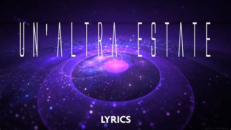 Un Altra Estate Diodato Lyrics Testo Youtube