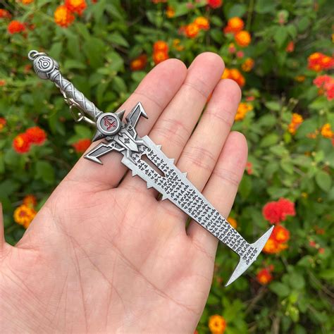 Metal Doom Slayer Crucible Sword Keychain Doom Warrior Cold - Etsy