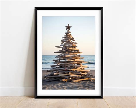 Christmas Tree on the Beach Christmas Tree 3D Unique - Etsy