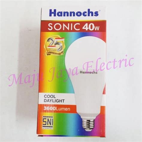 Jual Lampu LED Hannochs Sonic 40 W Watt Putih Kuning Bohlam 40W