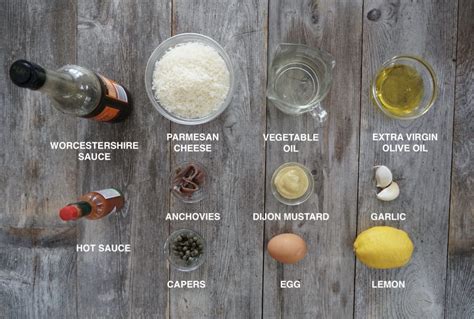 Caesar Salad Dressing Ingredients