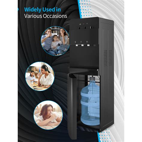 TABU 5 Gallons Bottom Loading Water Dispenser Hot Cold Room Temperature Black White Reviews