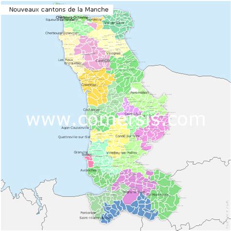 Carte Nouveaux Cantons De La Manche Pour Word Et Excel 32400 Hot Sex