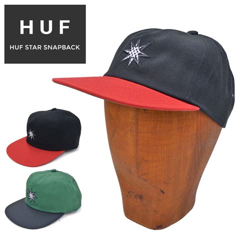 楽天市場割引クーポン配布中 HUF ハフ キャップ HUF STAR SNAPBACK HAT CAP 帽子 スナップバック