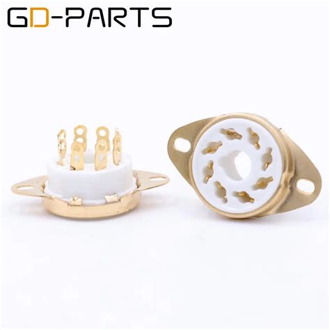 Gd Parts Pc Gold Plated Pin K A Octal Ceramic Tube Sockets For Kt