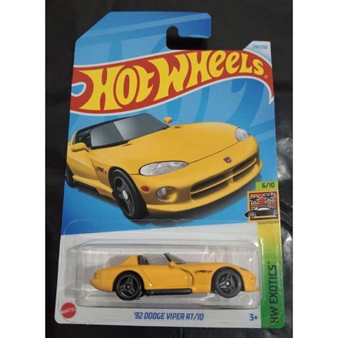 Jual HOT WHEELS 92 DODGE VIPER RT 10 KUNING YELLOW Shopee Indonesia