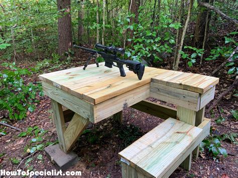 Simple Shooting Bench - DIY Project | HowToSpecialist - How to Build, Step by Step DIY Plans