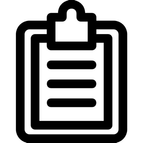 Clipboard Basic Rounded Lineal Icon