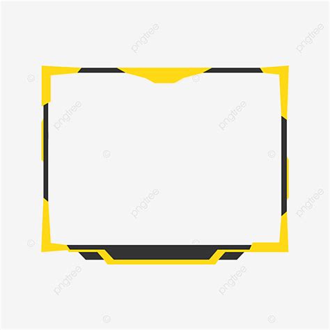 Streaming Clipart Vector Stream Overlay Facecam Yellow Obs Studio