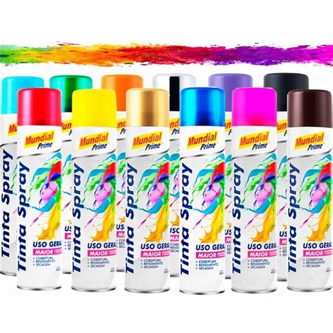 Tinta Spray Diversas Cores 400ml 240g Uso Geral Shopee Brasil