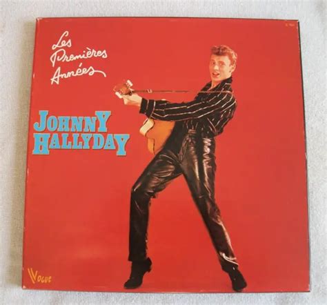 COFFRET TROIS DISQUES 33T Johnny Hallyday Les Premieres Annees Vogue