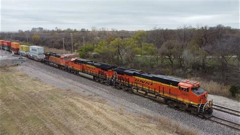 Eastbound Bnsf 798967956133 Intermodal Train Cherokee Sub Tulsa