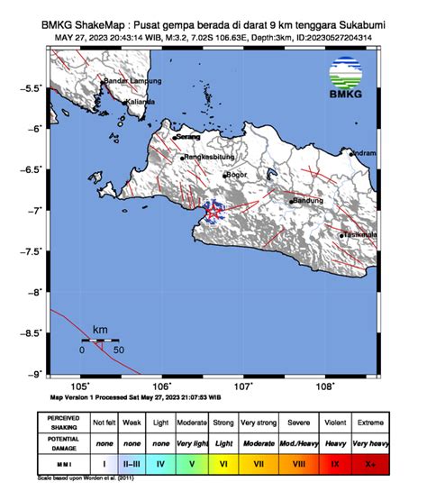 BMKG On Twitter Gempa UPDATE Mag 3 2 27 Mei 23 20 43 14 WIB Lok