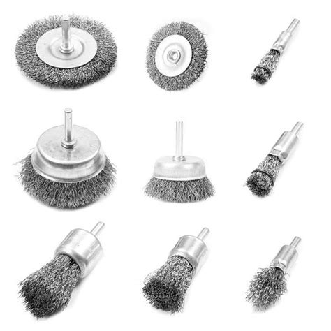 Brosse Metallique Pour Perceuse Brosse Métallique Perceuse Jeu De 9