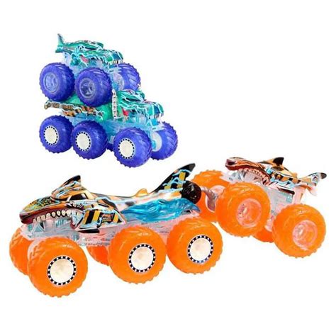 Mattel Coffret De Camions Hot Wheels Monster Trucks Orange Kidinn