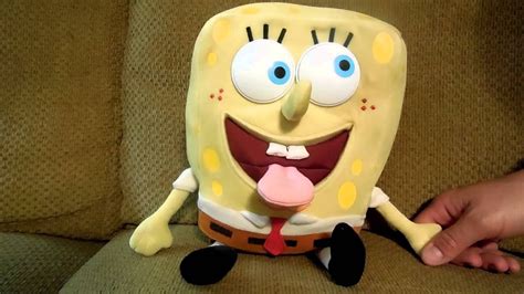 Sponge Bob Squarepants Talking Jokes Crazy Eyes Roll Plush Play Toy