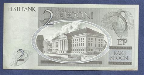 Estonia Eesti Pank 2 Krooni 1992 Banknote Cj9825536 For Sale